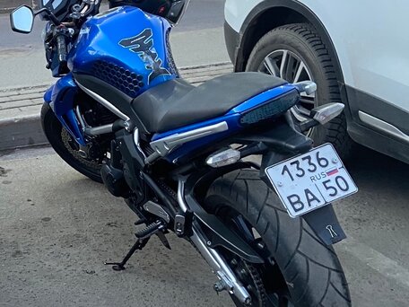 2009 Kawasaki ER-6N, синий, 450000 рублей, вид 1