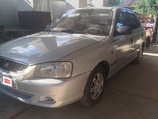 2008 Hyundai Accent ТагАЗ II, серебристый, 360000 рублей, вид 2