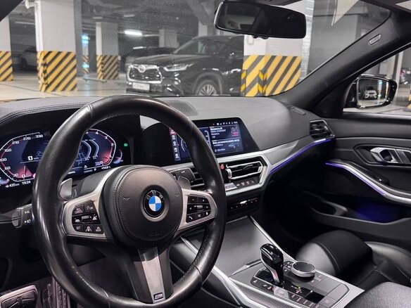 2019 BMW 3 серии 320d VII (G2x), чёрный, 3000000 рублей - вид 8