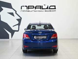 2016 Hyundai Solaris I Рестайлинг, синий, 1079900 рублей, вид 4