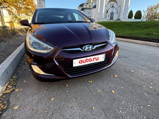 2013 Hyundai Solaris I, фиолетовый, 690000 рублей, вид 4