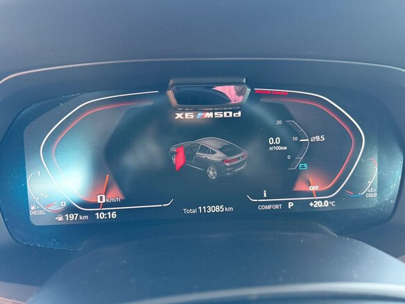 2020 BMW X6 M50d III (G06), синий, 6100000 рублей - вид 8