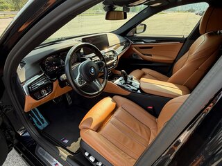 2022 BMW 5 серии 520i VII (G30/G31/G38) Рестайлинг, синий, 4400000 рублей, вид 4