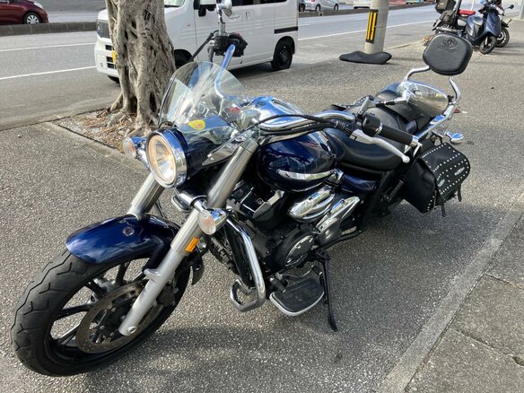 2009 Yamaha XVS950, синий, 677000 рублей - вид 2