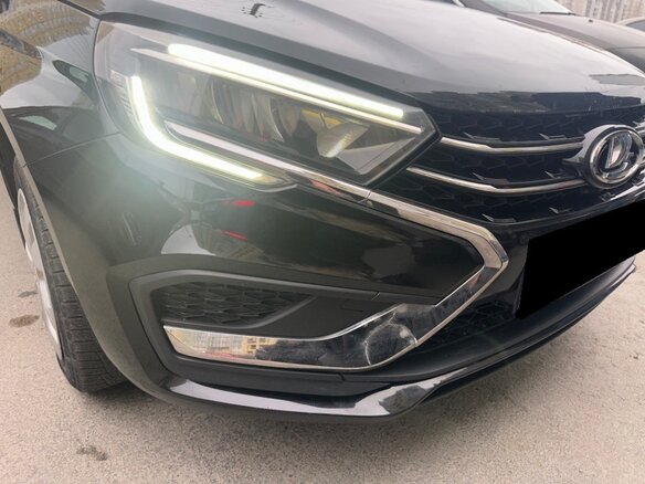 2023 Lada (ВАЗ) Vesta I Рестайлинг (NG), чёрный - вид 14
