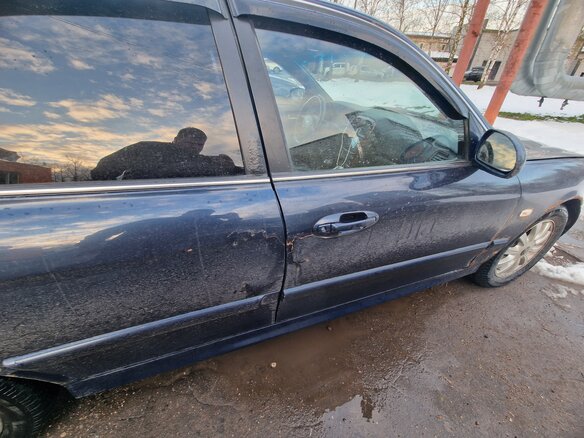 2007 Hyundai Sonata ТагАЗ IV (EF) Рестайлинг, синий, 270000 рублей - вид 12