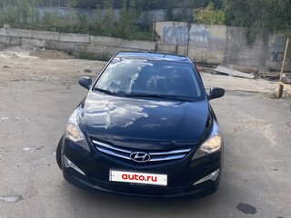 2015 Hyundai Solaris I Рестайлинг, чёрный, 850000 рублей, вид 4