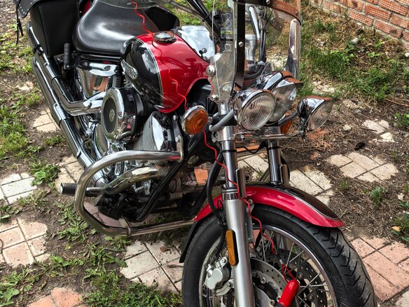 1999 Yamaha XVS1100, красный, 500000 рублей - вид 11