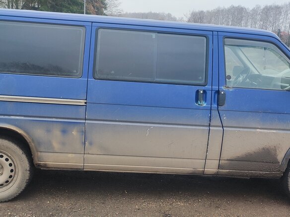 2003 Volkswagen Transporter Long T4, синий, 320000 рублей - вид 2