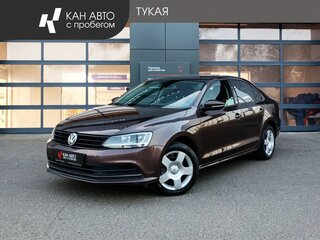 2015 Volkswagen Jetta VI Рестайлинг, коричневый, 958393 рублей, вид 1