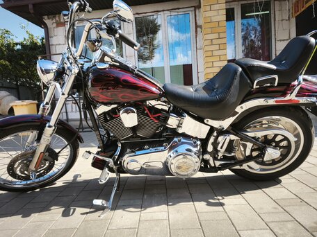 2007 Harley-Davidson Softail Custom, чёрный, 850000 рублей, вид 2