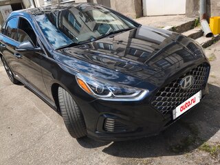 2018 Hyundai Sonata VII (LF) Рестайлинг, чёрный, 1660000 рублей, вид 3