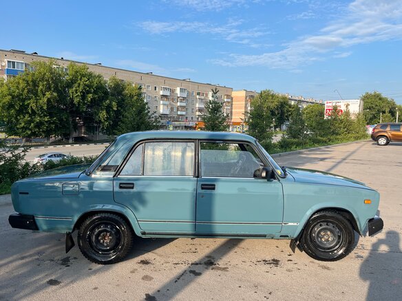 2004 Lada (ВАЗ) 2107, синий, 120000 рублей - вид 4