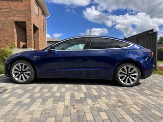 2018 Tesla Model 3 Long Range I, синий, 2890000 рублей, вид 4