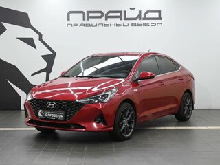 2021 Hyundai Solaris II Рестайлинг, красный, 2009900 рублей, вид 1