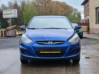 2011 Hyundai Solaris I, синий, 669000 рублей, вид 2