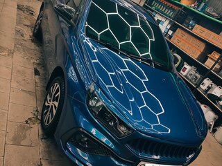 2019 Lada (ВАЗ) Vesta SW I, синий, 1420000 рублей, вид 2