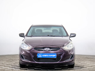 2014 Hyundai Solaris I, фиолетовый, 619000 рублей, вид 2