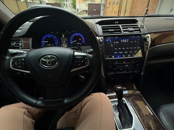 2017 Toyota Camry VII (XV50) Рестайлинг 2, чёрный, 2070000 рублей - вид 12