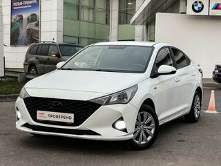 2020 Hyundai Solaris II Рестайлинг, белый, 1197000 рублей, вид 1