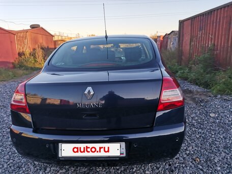 2008 Renault Megane II Рестайлинг, синий, вид 3