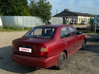 2004 Hyundai Accent ТагАЗ II, красный, 169999 рублей, вид 4