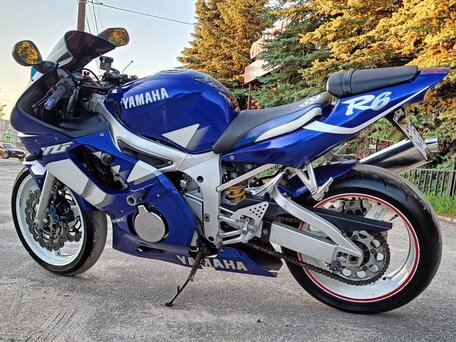 2000 Yamaha YZF-R6, синий, 300000 рублей, вид 1