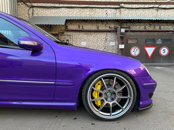 2001 Mercedes-Benz C-Класс AMG 32 AMG II (W203), фиолетовый, 2100000 рублей - вид 14
