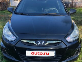 2011 Hyundai Solaris I, чёрный, 590000 рублей, вид 1