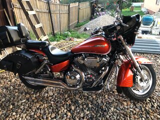 2003 Honda VTX 1800, оранжевый, 800000 рублей, вид 4