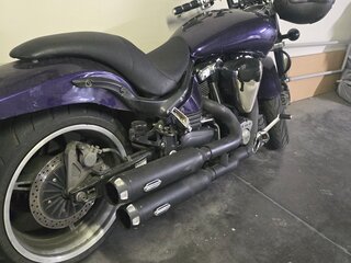 2004 Yamaha XV 1700 Warrior, синий, 520000 рублей, вид 3