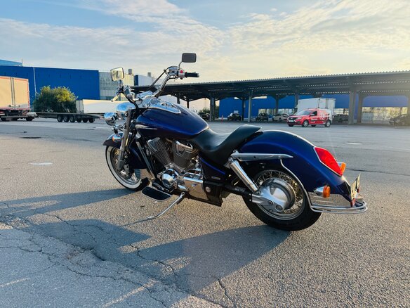 2002 Honda VTX 1800, синий, 635000 рублей - вид 4