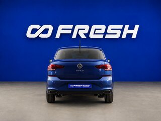 2020 Volkswagen Polo VI, синий, 1717444 рублей, вид 4