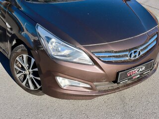 2016 Hyundai Solaris I Рестайлинг, коричневый, 1190000 рублей, вид 4