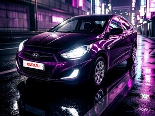 2013 Hyundai Solaris I, фиолетовый, 499000 рублей, вид 5
