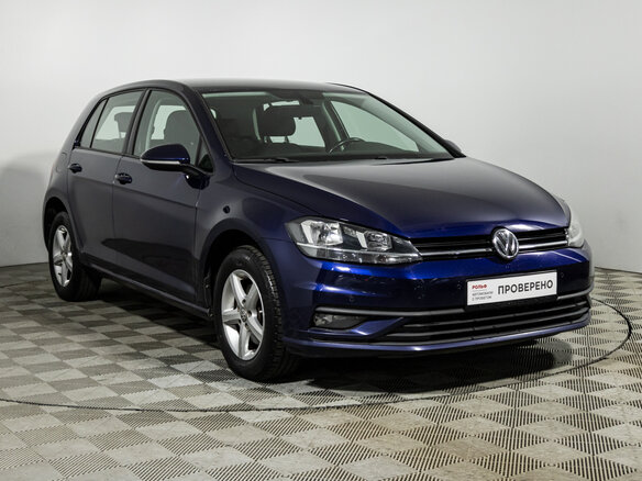 2018 Volkswagen Golf VII Рестайлинг, синий, 1499700 рублей - вид 2