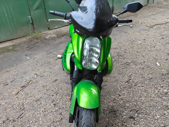 2008 Kawasaki ER-6N, зелёный, 400000 рублей - вид 1