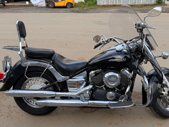 2005 Yamaha XVS400 Drag Star, чёрный - вид 2