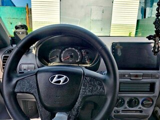2007 Hyundai Accent ТагАЗ II, чёрный, 410000 рублей, вид 2