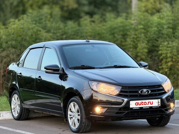 2021 Lada (ВАЗ) Granta I Рестайлинг, чёрный, 900000 рублей - вид 4
