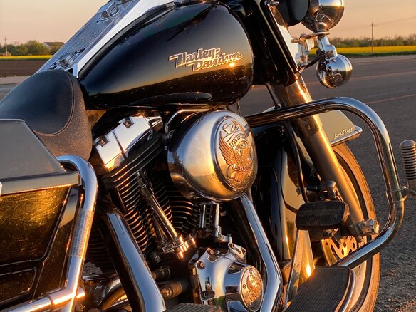 2002 Harley-Davidson Road King, серый, 750000 рублей - вид 16