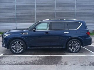 2018 Infiniti QX80 I Рестайлинг 2, синий, 4390000 рублей, вид 4