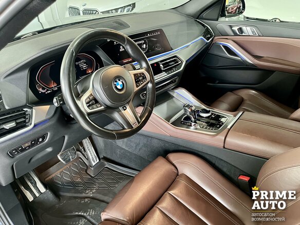 2021 BMW X6 40i III (G06), серый, 8819000 рублей - вид 11