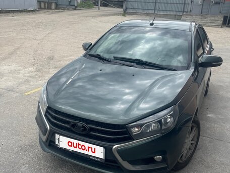 2017 Lada (ВАЗ) Vesta I, зелёный, вид 3