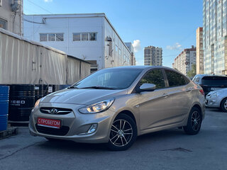 2014 Hyundai Solaris I, бежевый, 799000 рублей, вид 2
