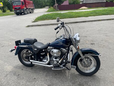 2000 Harley-Davidson Softail Standard, синий, 620000 рублей, вид 4