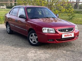 2004 Hyundai Accent ТагАЗ II, красный, 310000 рублей, вид 1