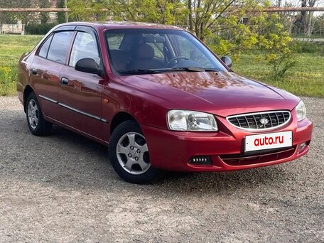 2004 Hyundai Accent ТагАЗ II, красный, 310000 рублей, вид 1