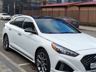 2018 Hyundai Sonata VII (LF) Рестайлинг, белый, 1790000 рублей, вид 4