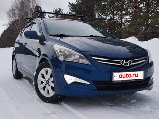 2016 Hyundai Solaris I Рестайлинг, синий, 1250000 рублей, вид 5